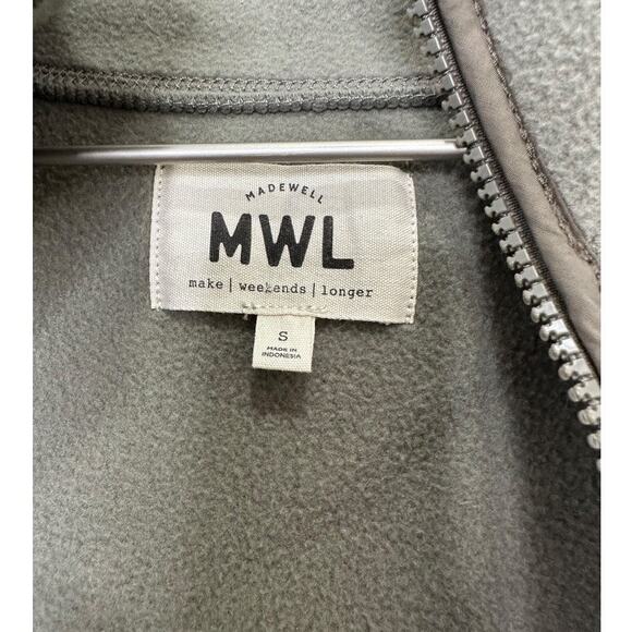 Madewell MWL Betterfleece Zip Quilted-Pocket Jacket Size Small - Picture 4 of 8